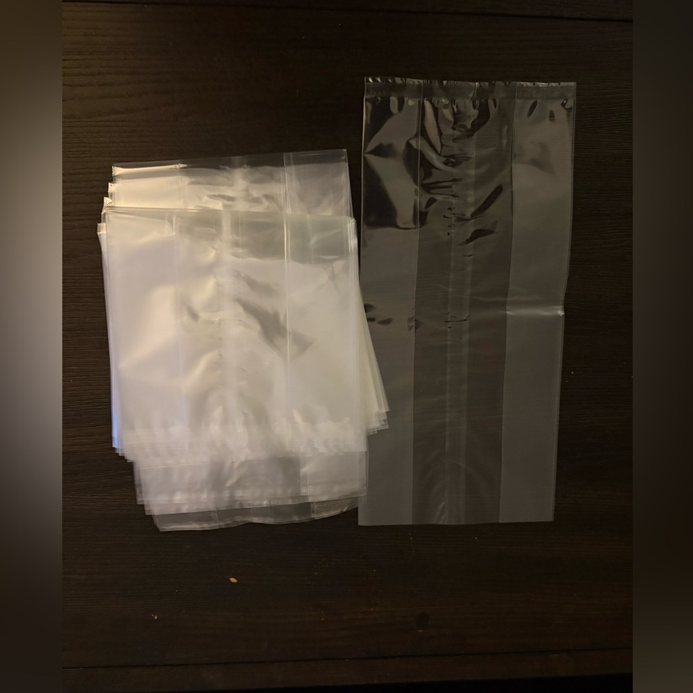 NEW bundle of clear plastic gift bags